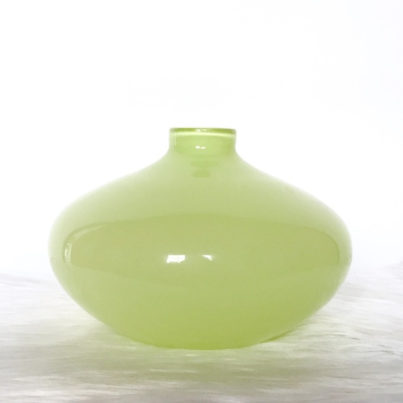 Light Green Glass Vase Home Decor Accent - Picture 2 of 8